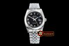 Rolex Datejust Man DJ 36mm Jub Dome 904L SS/SS Black Roman ARF A3135