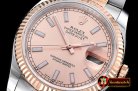 Rolex Datejust DJ 36mm Oyst Flt RG/SS Rose Stick BP A3135 Mod