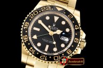 Rolex GMT Master II 116718LN YG/YG Blk BP Asia 3186 CHS