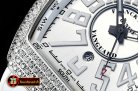 Franck Muller Vanguard Mens V45 Diams SS/LE/RU Silver Wht ABF A2824