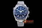 Omega Planet Ocean 45mm Chrono TI/TI Blue BP A7750 Mod9300