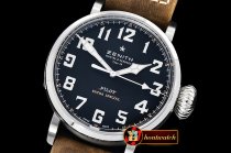 ZENITH Type 20 Pilot Extra Special SS/LE Black XF A2824 Mod