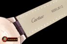 Cartier Balon Bleu Mens Diams Bez RG/LE White Miyota