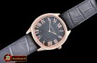 Cartier Drive De Cartier Extra-Flat RG/LE Black Jap Qtz
