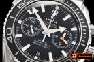 Omega P-Ocean Chrono Blk SS/SS Black JHF A7750 Mod9900