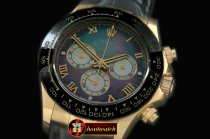 Replica Rolex Daytona 116528 YG/LE M-Green Roman A-7750 Sec@6