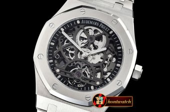 Audemars Piguet Royal Oak Tourb Extra Thin Openw SS/SS Skele Asia HW