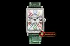 Franck Muller Long Island Ld 952QZ DIAM/SS/LE (Grn) Wht GF Swiss Qtz