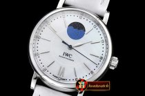 IWC Portofino Automatic SS/LE White MOP A2851 Mod