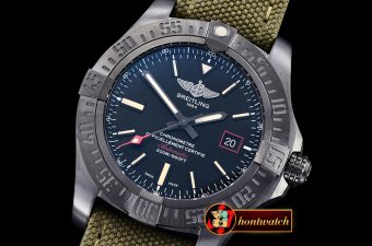 Breitling Avenger BlackBird 44mm DLC/TI/NY/Grn Black GF A2824