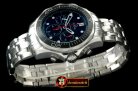 Replica Omega Seamaster Pro 300M Chrono SS/SS Black A-7750