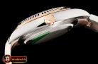 Rolex Datejust DJ2 41mm Oyst Flt 904L RG/SS Brwn/Diam ARF Asia 2824