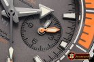 Omega Planet Ocean Chrono Gry SS/SS Grey OMF V4 A7750 Mod