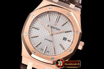 Audemars Piguet Royal Oak 15400 RG/LE (Brw) Wht OMF MY9015 Mod 3120