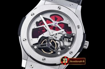 Hublot Classic Fusion 45mm Tourbillon SS/LE Silver Asian Auto