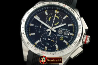 TAG0274C - Carrera 16 Senna Ed Chrono SS/RU Black Jap OS20 Qtz