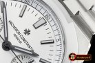 VACH. CONSTANTINE Overseas Chronograph SS/SS White Asia 7750 Mod 5200