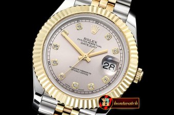 Rolex Datejust II DJ2 41mm Jub Flt YG/SS Light Grey Diams BP A32