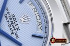 RDD0197B - DayDate 228206 SS/SS Blue Roman Smooth BP Swiss 2836