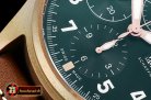 IWC Pilot Chrono Spitfire IW387902 Brz BR/LE Grn AIF A7750
