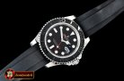 Rolex YachtMaster 116655 40mm SS/RU Black ARF SH3135 Mod