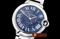 Cartier Balon Bleu 42mm SS/SS Blue V6F V4 Asia 2824 Mod