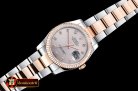 Rolex Datejust DJ 36mm Oyst Flt RG/SS Light Grey Diam BP A3135 M