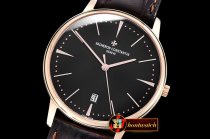 Vach. Constantine Patrimony Ref.85150 RG/LE Black/Stick MKF V2 MY9015