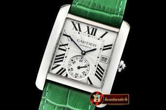 Cartier Tank MC 1904 SS/LE (Green) White Asia 23J