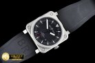 Bell & Ross BR03-92 Horograph Sandblasted SS/RU Black V2 Miyota