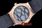 Fake Hublot Classic Fusion 45mm Tourbillon RG/LE Blue Asian 21J