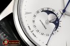 Jaeger Le Coultre Master Ultra Thin Moonphase SS/LE White GF 1:1 V2 MY9015
