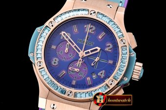 Hublot Big Bang Pop Art 38mm RG/LE Purple/Purp Bez OS20 Qtz