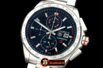 TAG0273E - Carrera 16 Senna Ed Chrono SS/SS Blue Jap OS20 Qtz