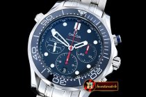 Omega Seamaster Chrono SS/SS Blue/Blue BP A7750