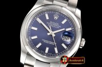 Rolex DateJust 36mm Oyst Dm 904L SS/SS Blue/Stk GMF SA3135