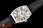 Franck Muller Crazy Hours Curvex Mens SS/LE White/Colors Asia 21J Mod
