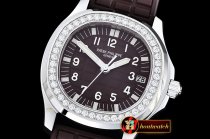 Patak Philippe Aquanaut Midsize 5069A Diams SS/RU Brown MY9015 Mod
