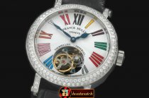 FM122B - Ronde Crazy Colours SS/LE White Roman Tourbillon