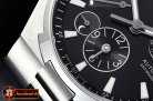 Vach. Constantine Overseas Dual Time Power Reserve SS/RU Blk TWA A1222