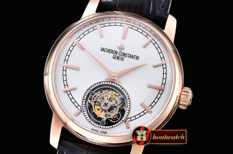VACH. CONSTANTINE Traditionnelle Tourbillon RG/LE White - Asia H
