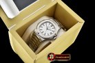 Patek Philippe Nautilus Jumbo 5711 SS/SS White/Stk PPF MY9015 Mod