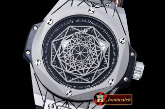 Hublot Big Bang Sang Bleu Limited SS/LE Black Asia 23J