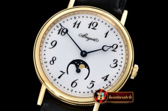 Breguet Classique MoonPhase YG/LE White MY9015 Mod