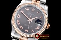 Rolex Datejust DJ 36mm Jub Flt RG/SS Dark Grey Rmn BP A3135 Mod