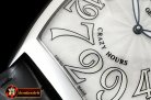Franck Muller Crazy Hours Curvex Mens SS/LE White Asia 21J Mod