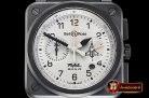 Bell & Ross BR03-94 Rafale L.E. Chronograph PVD/RU Grey Asia 7750