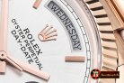 RDD0195F - DayDate 228206 RG/RG White Roman BP Swiss 2836