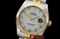 Best Replica Rolex Datejust Man 116233 MOP Wht Diam TT Swiss 283