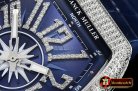 Franck Muller Vanguard Mens V45 Diams SS/LE/RU Blue Diam ABF Asia 2824